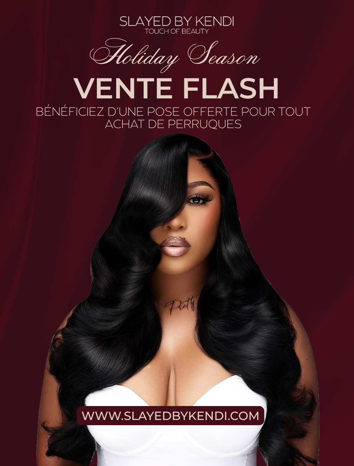 VENTE FLASH | 13x4 Top Virgin Lace Frontal Wig - READY TO SHIP
