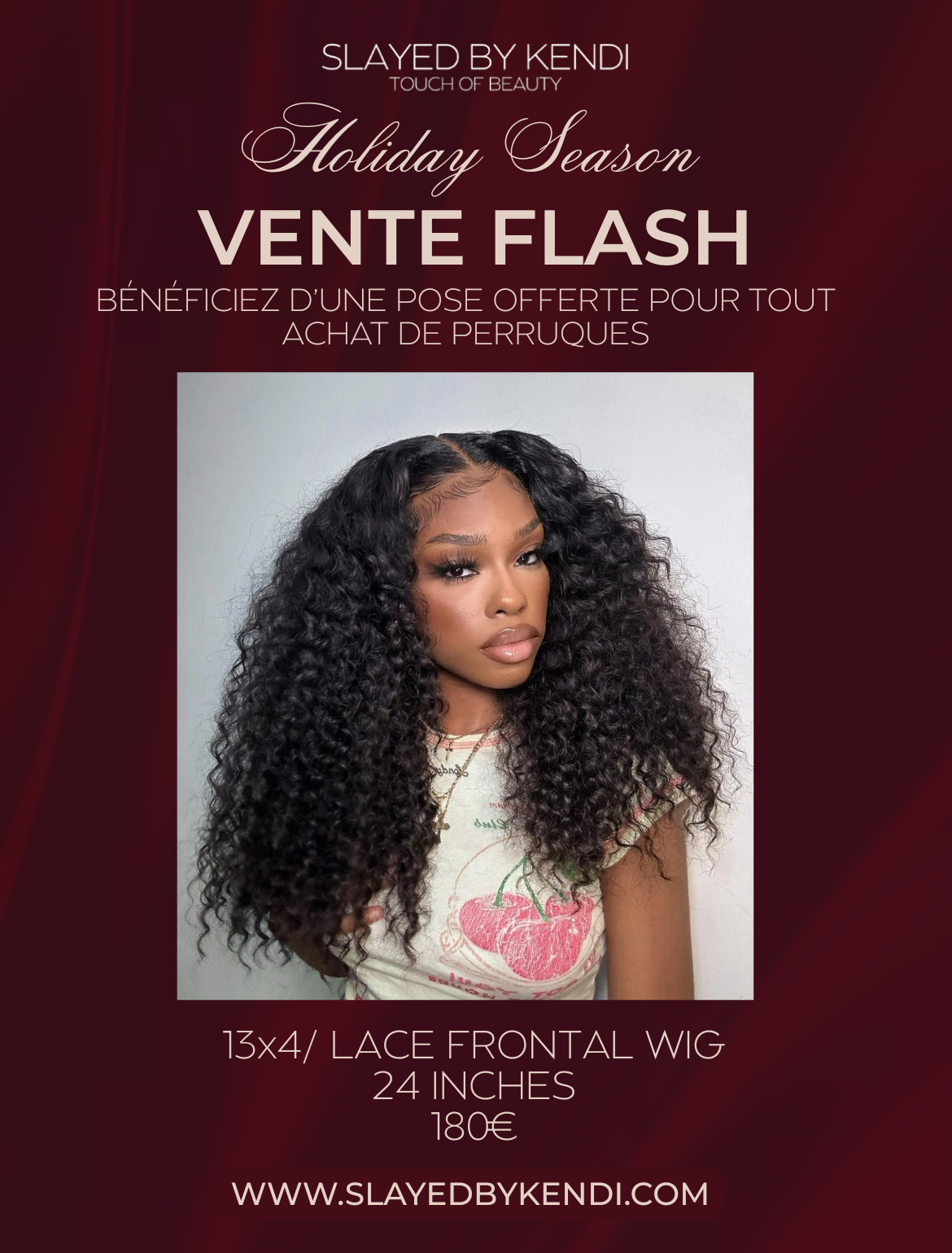 VENTE FLASH | 13x4 Top Virgin Lace Frontal Wig - READY TO SHIP