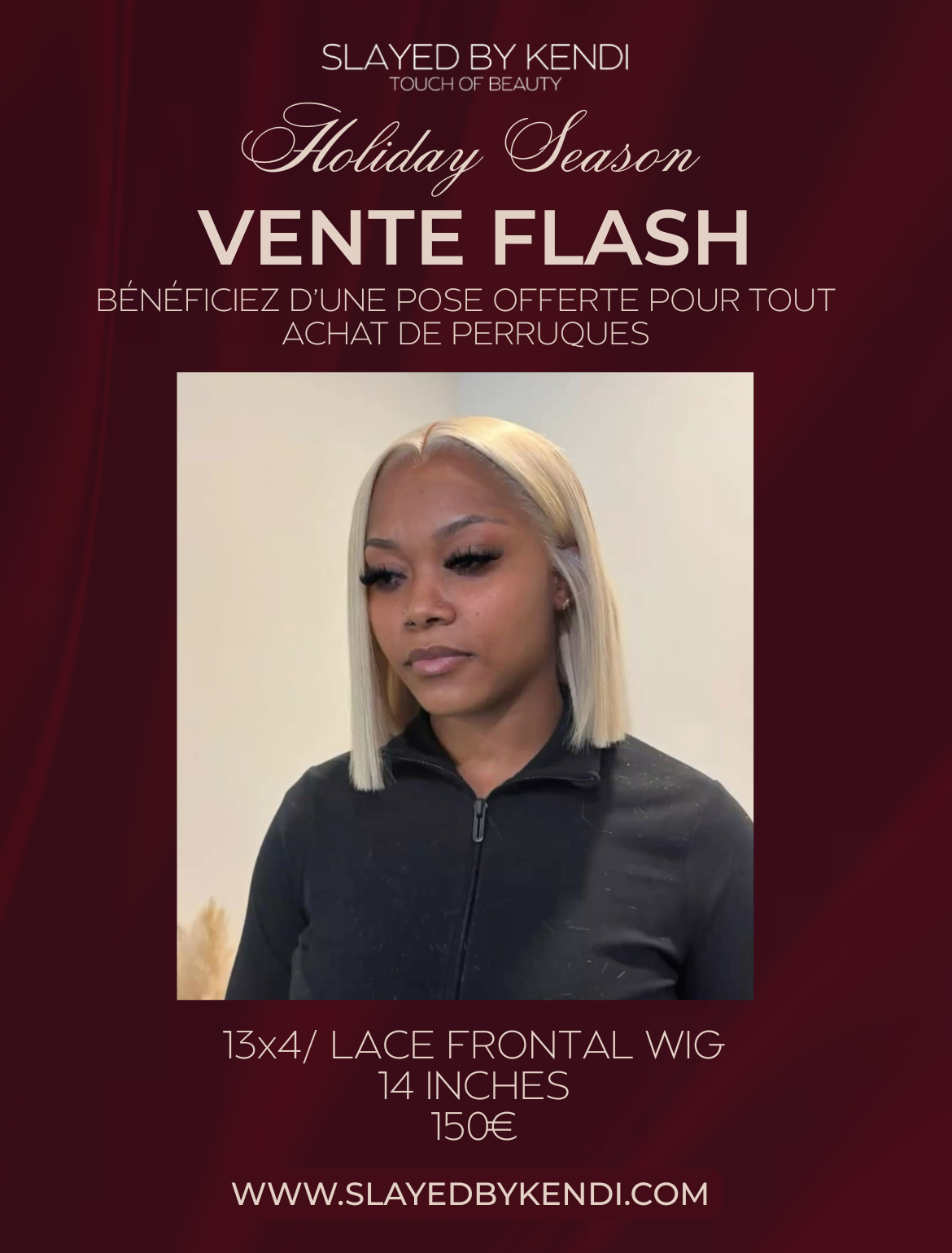 VENTE FLASH | 13x4 Top Virgin Lace Frontal Wig - READY TO SHIP